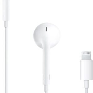 Tai nghe Apple EarPods với cổng Lightning – Tai nghe có dây cho iPhone với điều khiển tích hợp để nghe nhạc, gọi điện và điều chỉnh âm lượng