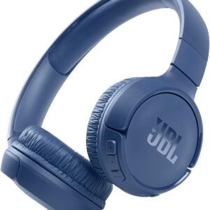 JBL Tune 510BT, Tai nghe không dây On-Ear với âm thanh Purebass – Màu xanh, cỡ trung